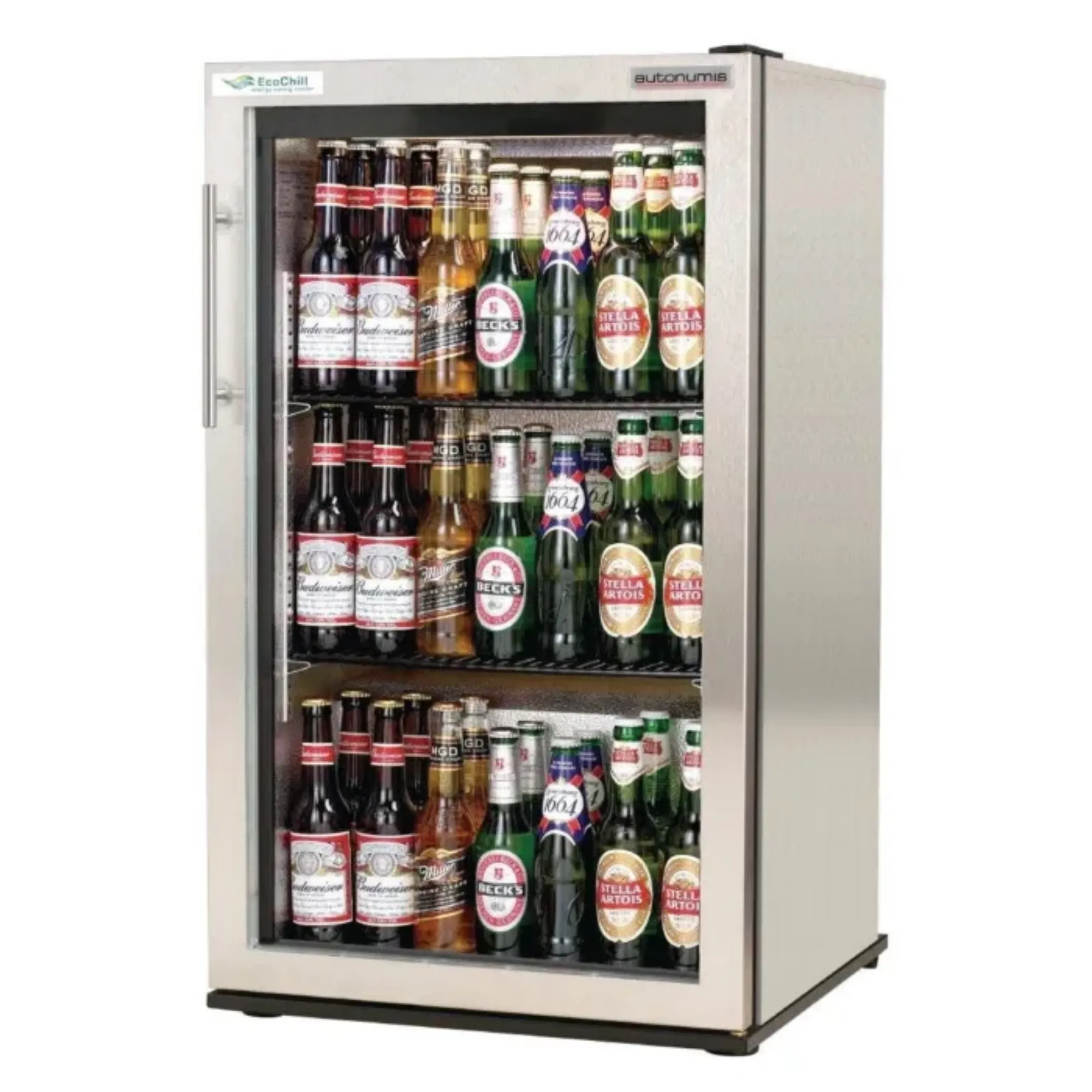 Picture of Autonumis RUC00012 EcoChill Single Stainless Steel Hinged Door Bottle Cooler - RUC00012