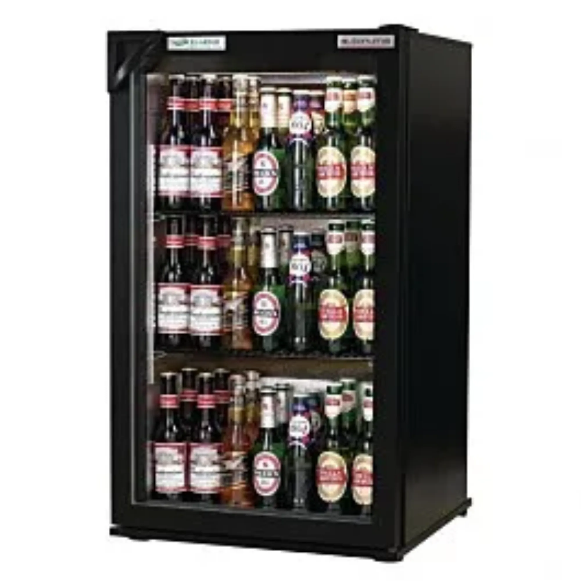 Picture of Autonumis RUC00001 EcoChill Single Black Hinged Door Bottle Cooler - RUC00001