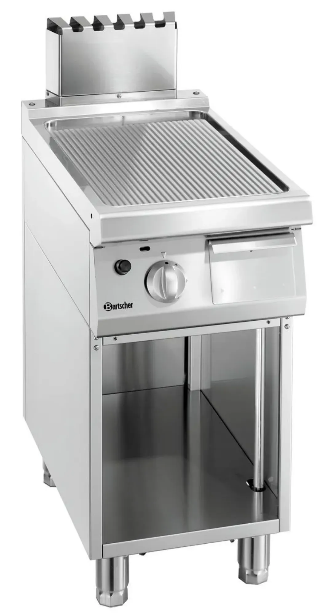Picture of Bartscher Griddle plate gas 700,W400, grooved Freestanding - 2855071