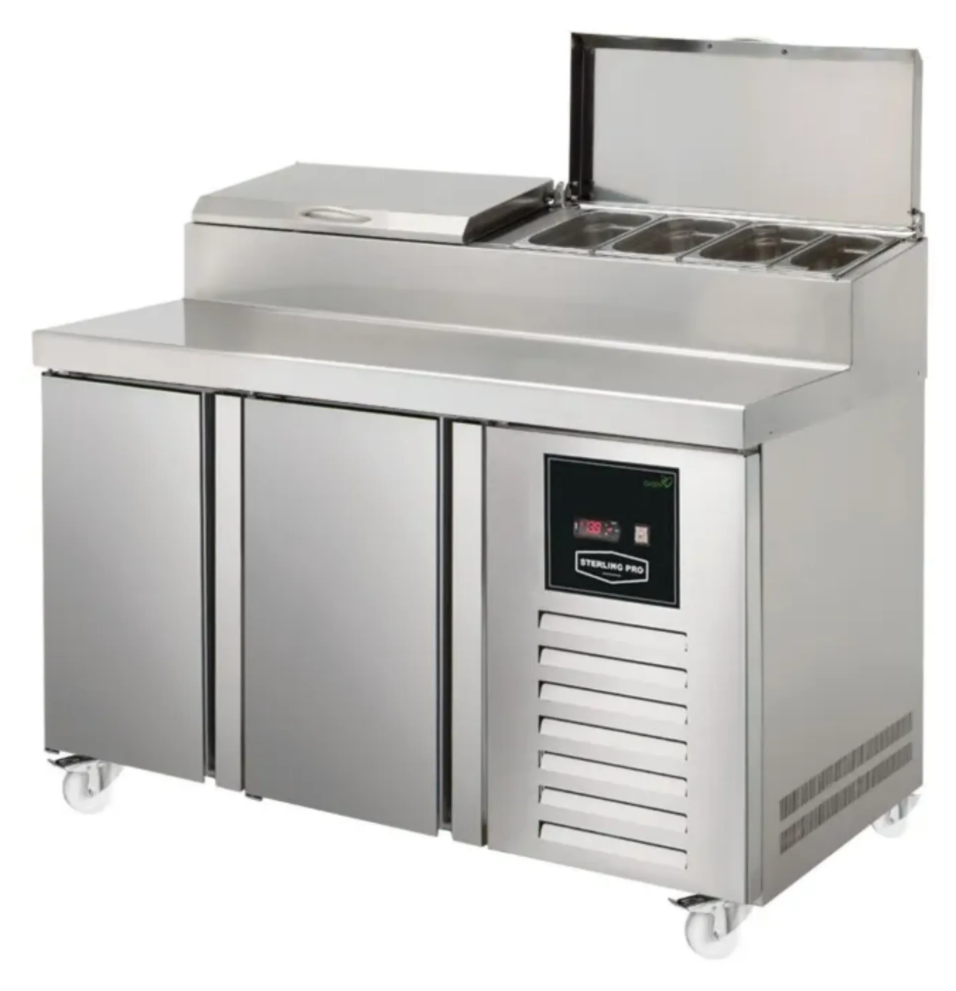 Picture of Sterling Pro SPIZ-135 2 Door Refrigerated Pizza Preparation Counter 274 Litres - SPIZ-135