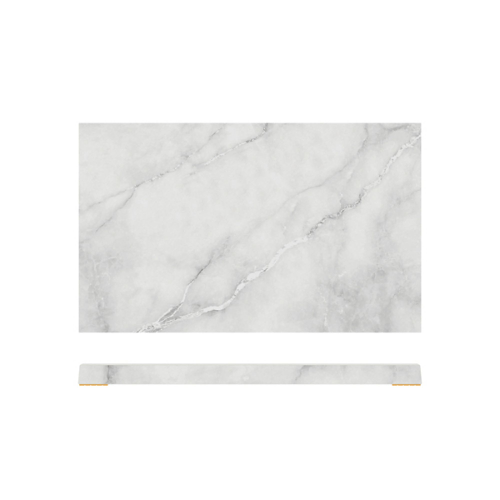 Picture of White Marble Agra Melamine GN1/3 Slab 32.5 x 17.6cm - AG130824