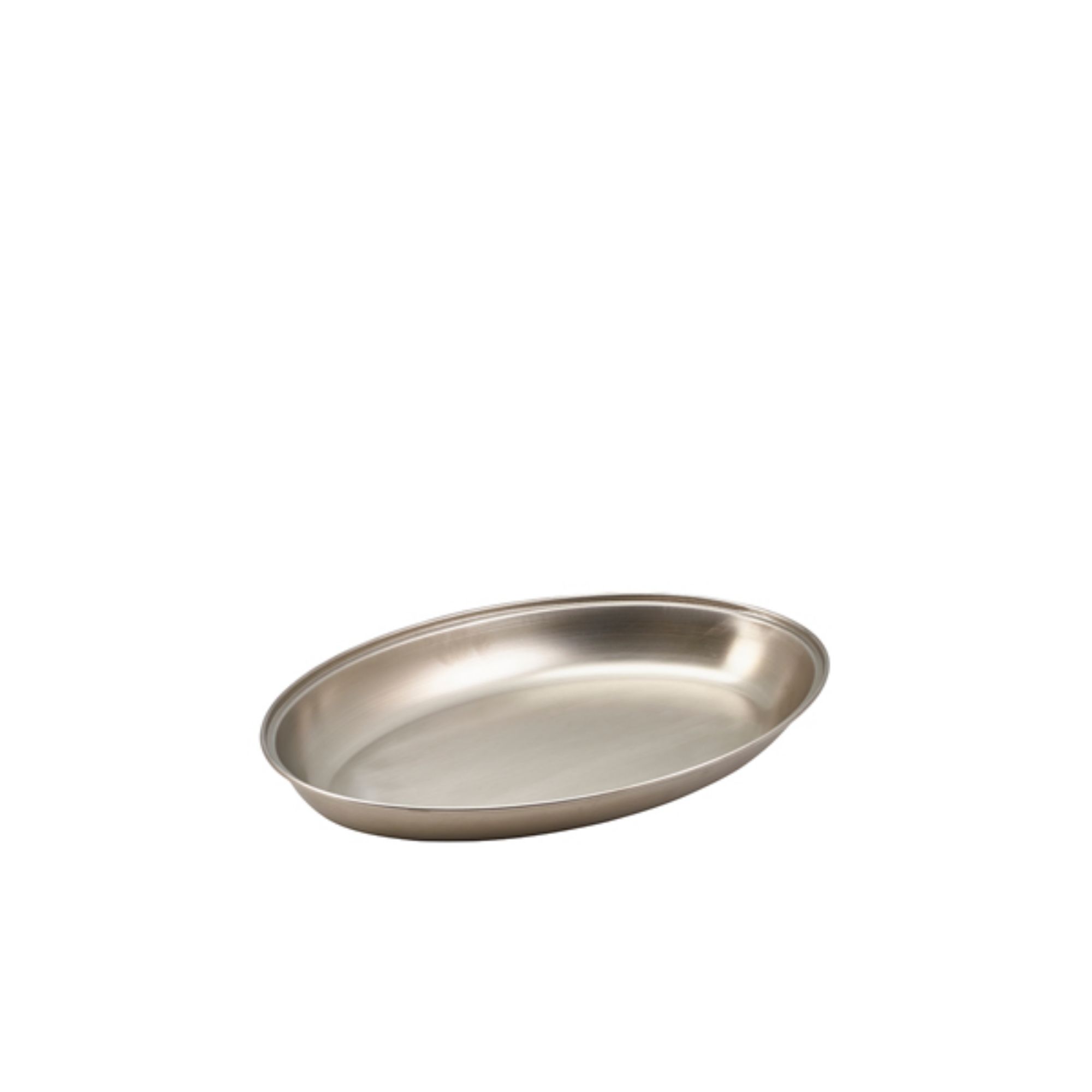 Picture of GenWare Stainless Steel Oval Vegetable Dish 20cm/8" - 1161