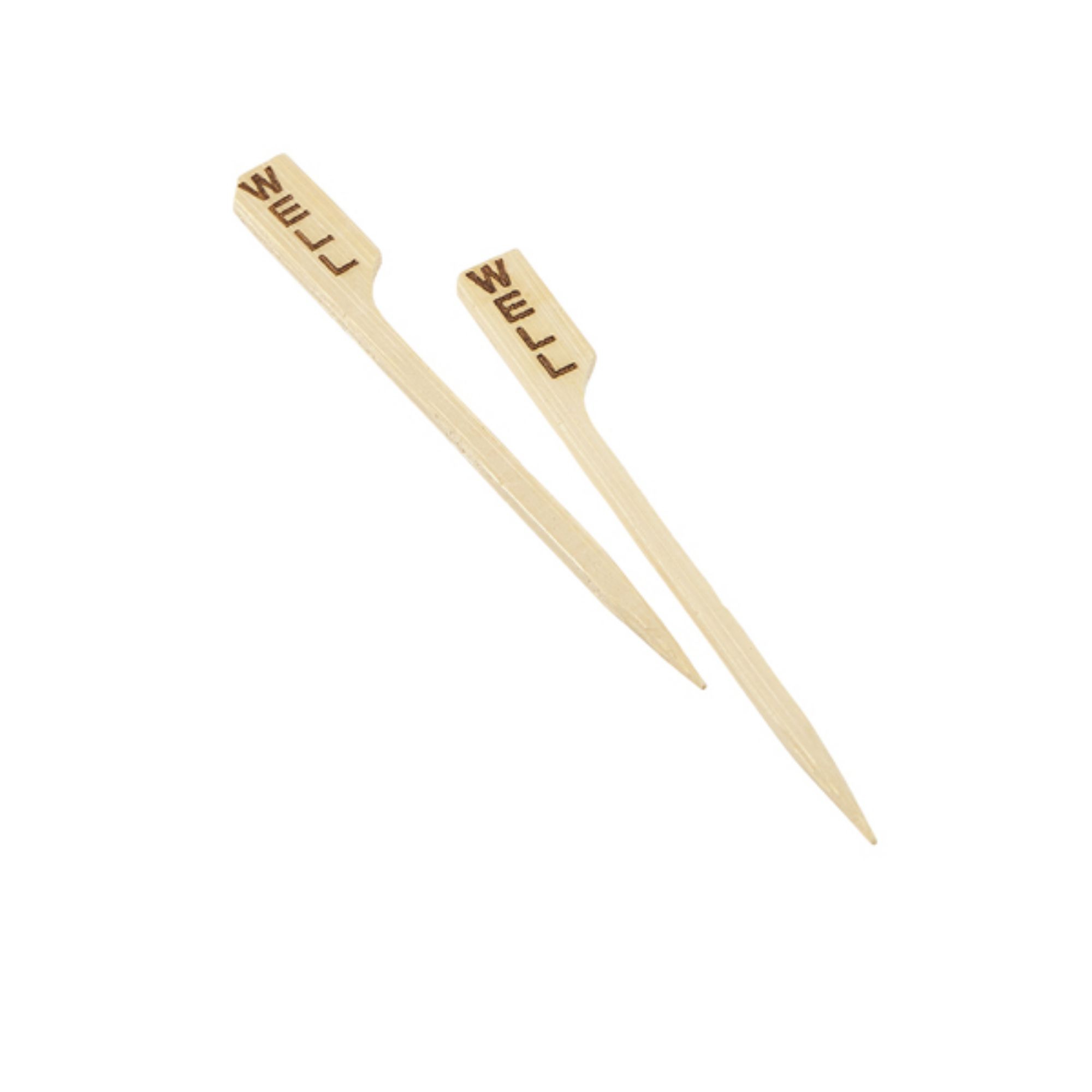 Picture of Bamboo Steak Markers 9cm/3.5" Well (100pcs) - BMBSM9-W