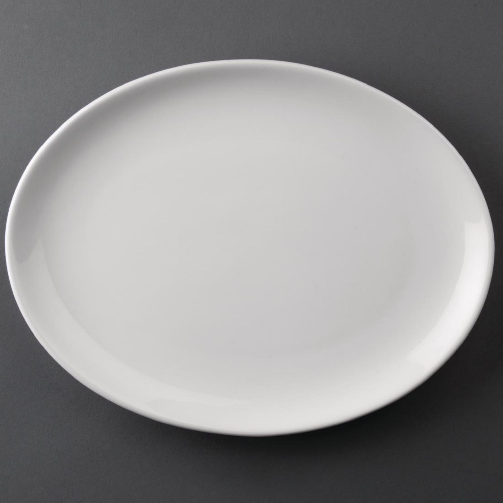 Picture of Olympia Athena Hotelware Oval Coupe Plates 254x197mm (12 Pack) - CC211