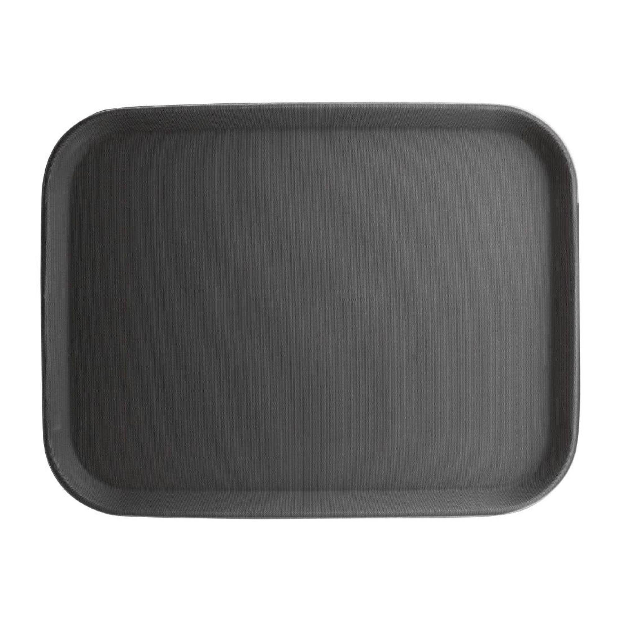 Picture of Olympia Kristallon Polypropylene Rectangular Non-Slip Tray Black 457mm - C559