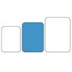 Picture of Olympia Kristallon Polypropylene Fast Food Tray Blue Medium 415mm - P506