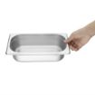 Picture of Vogue Stainless Steel 1/4 Gastronorm Tray 65mm - K818