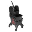Picture of Jantex 21Ltr Tall Mop Bucket and Wringer - Red Print - HW636