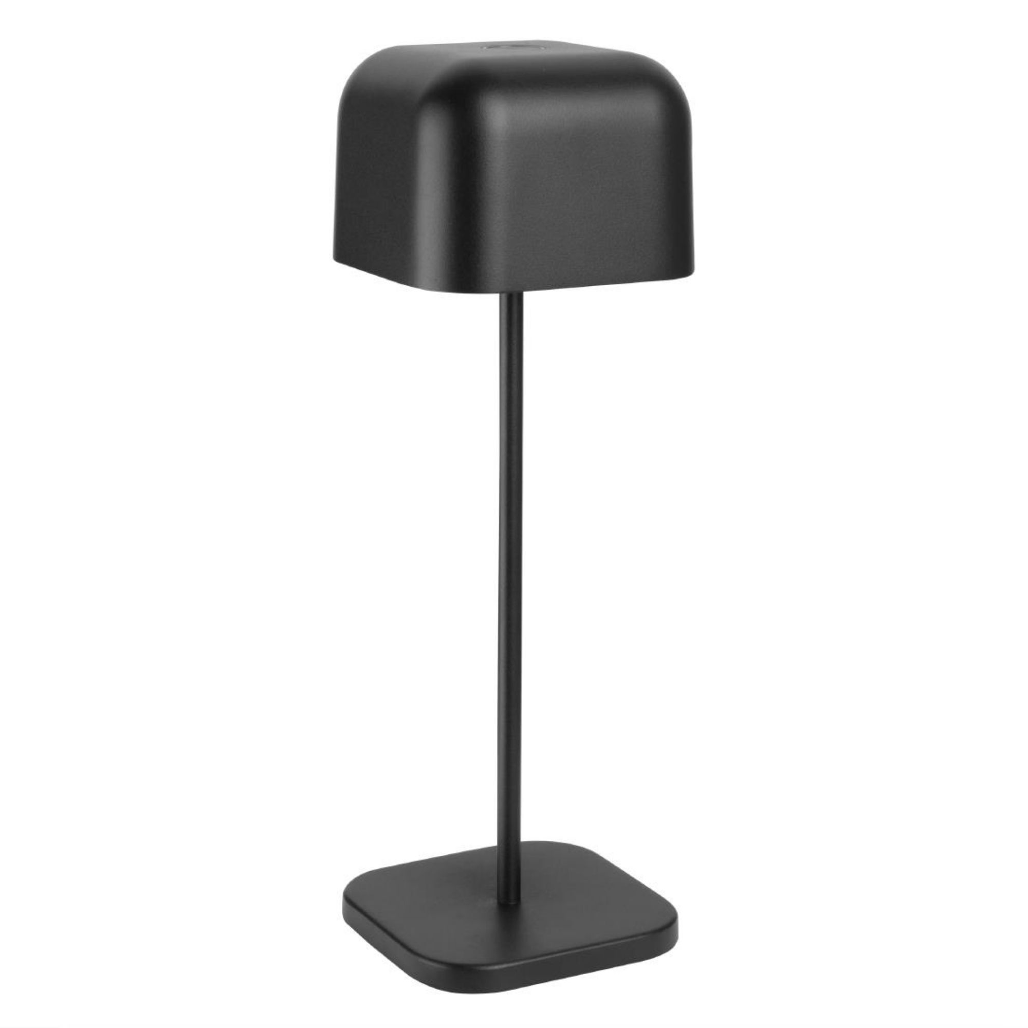 Picture of Olympia Lucca Table Lamp Squared Dome Black 300mm - HZ212