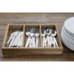 Picture of Olympia 3 Section Cutlery Tray Acacia Wood - HX396