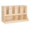 Picture of Olympia Cup and Condiment Station Hevea Wood 450x120x240mm - HX395