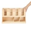 Picture of Olympia Cup and Condiment Station Hevea Wood 450x120x240mm - HX395