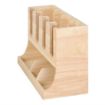 Picture of Olympia Cup and Condiment Station Hevea Wood 450x120x240mm - HX395