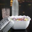 Picture of Olympia Kristallon Small Salad Crock - White - HY807