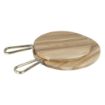 Picture of Olympia Round Paddle Board Acacia Wood With Metal Handle 505x356mm - HX390