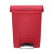 Picture of Rubbermaid Slim Jim Front Step-On Pedal Bin 30Ltr - Red - GL020