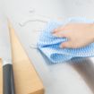 Picture of Jantex Green Compostable Cleaning Cloth Blue (200 pack) - HT495
