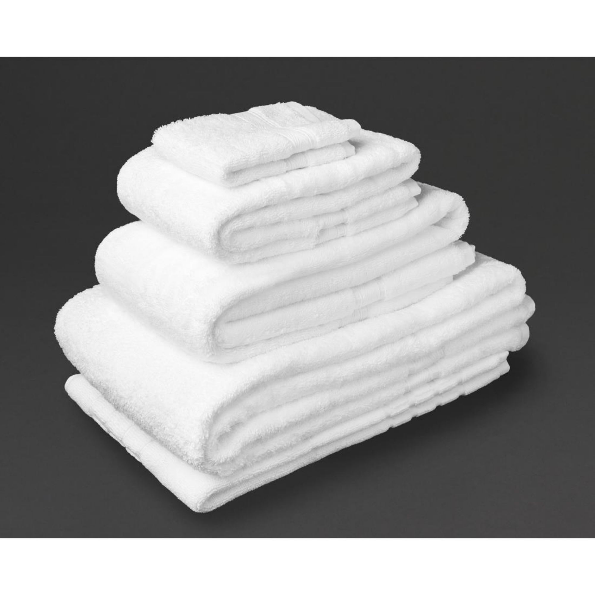 Picture of Mitre Luxury Savanna Face Cloth White (10 pack) - HB622