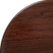 Picture of Bolero Pre-drilled Round Table Top Dark Brown 600mm - GG643
