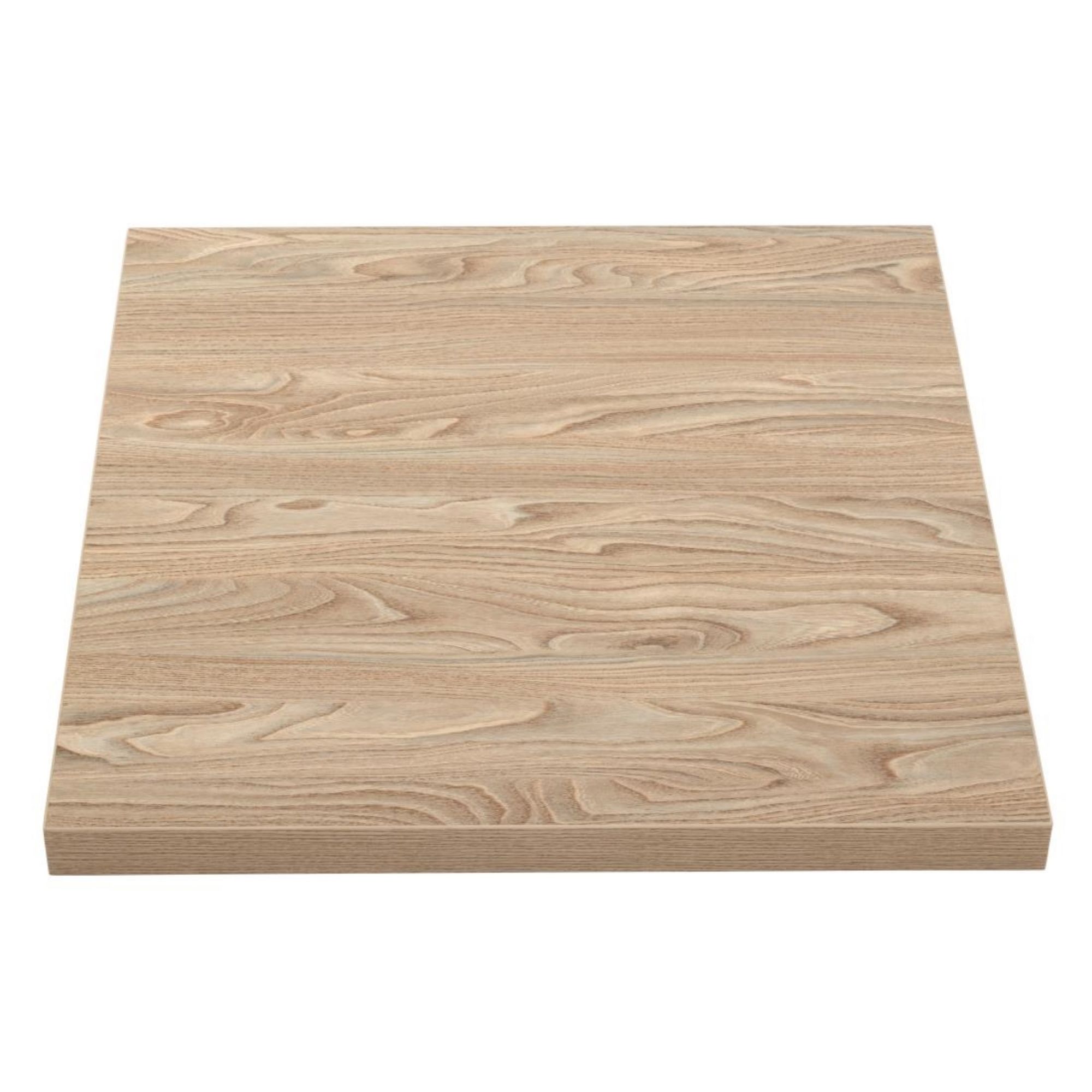 Picture of Bolero Pre-drilled Square Tabletop Antique Natural 700mm - GR331