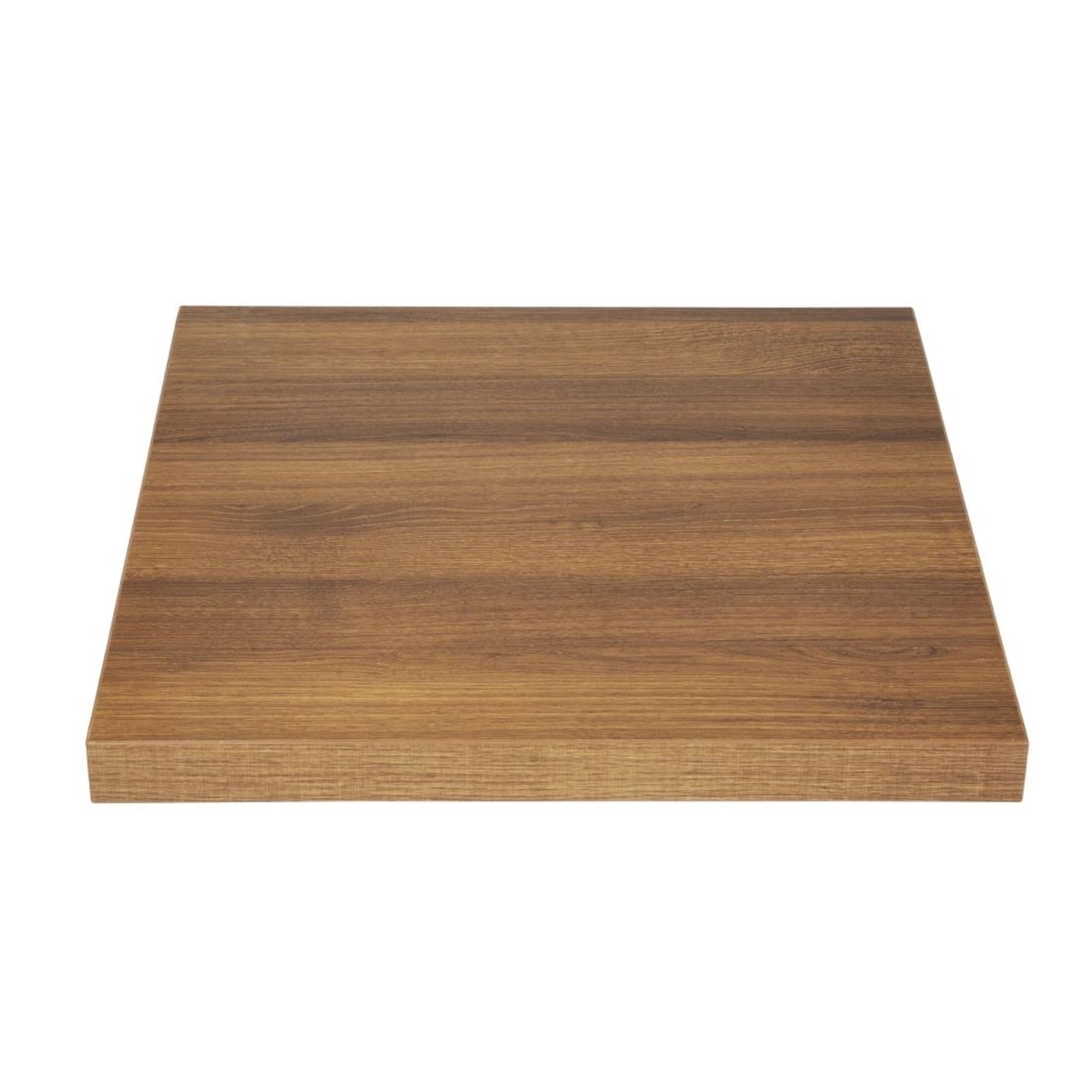 Picture of Bolero Pre-drilled Square Tabletop Rustic Oak 700mm - GR330
