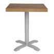 Picture of Bolero Pre-drilled Square Tabletop Rustic Oak 700mm - GR330