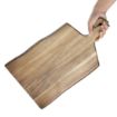 Picture of Olympia Acacia Wood Wavy Handled Wooden Board Large 355mm - GM264