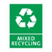 Picture of Jantex Slim Bin Mixed Recycling Label - FX196