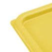Picture of Hygiplas Square Food Storage Container Lid Yellow Large - FX139
