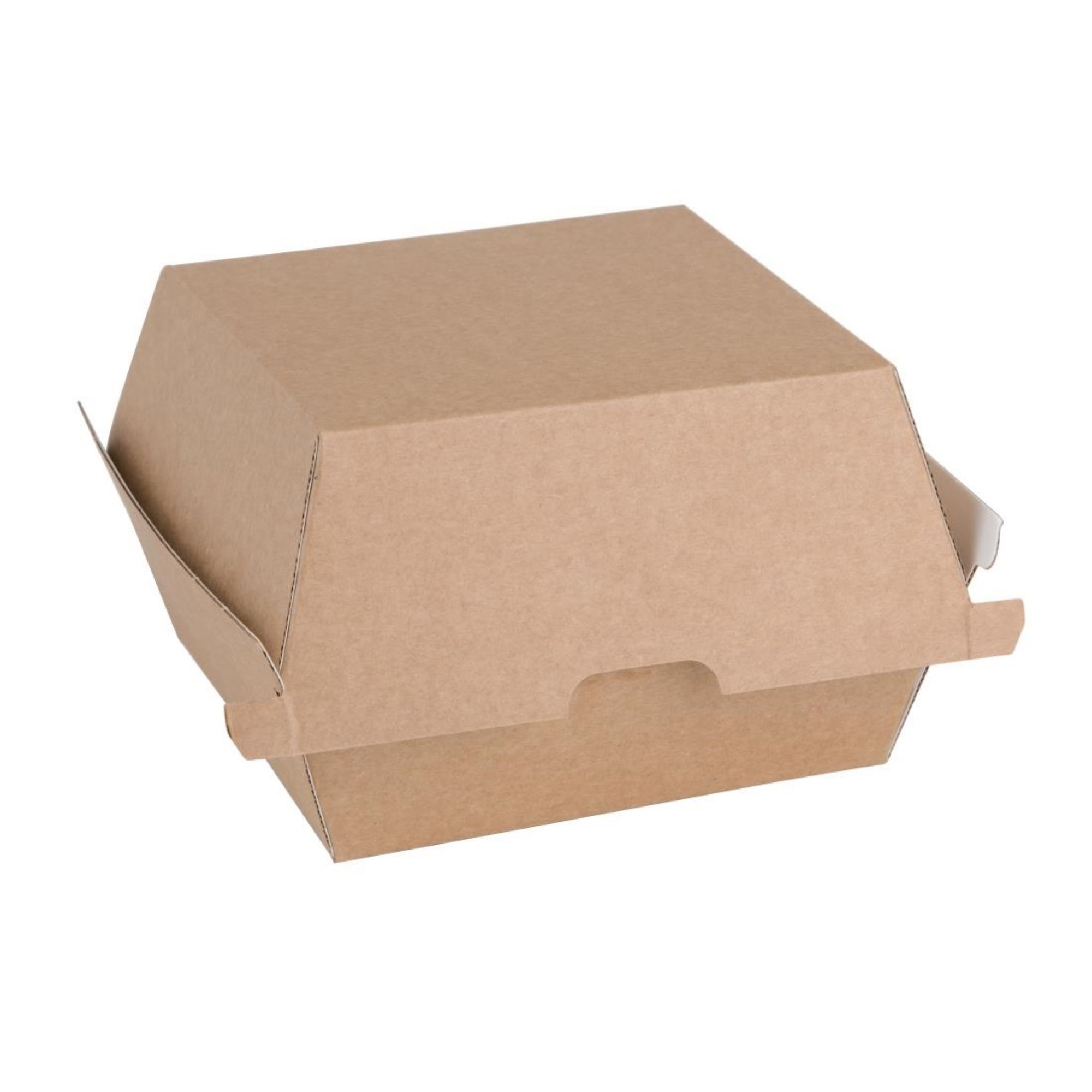 Picture of Fiesta Compostable Kraft Burger Boxes Small 105mm (200 Pack) - FB664