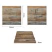 Picture of Bolero Pre-Drilled Square Table Top Urban Dark 700mm - DR823