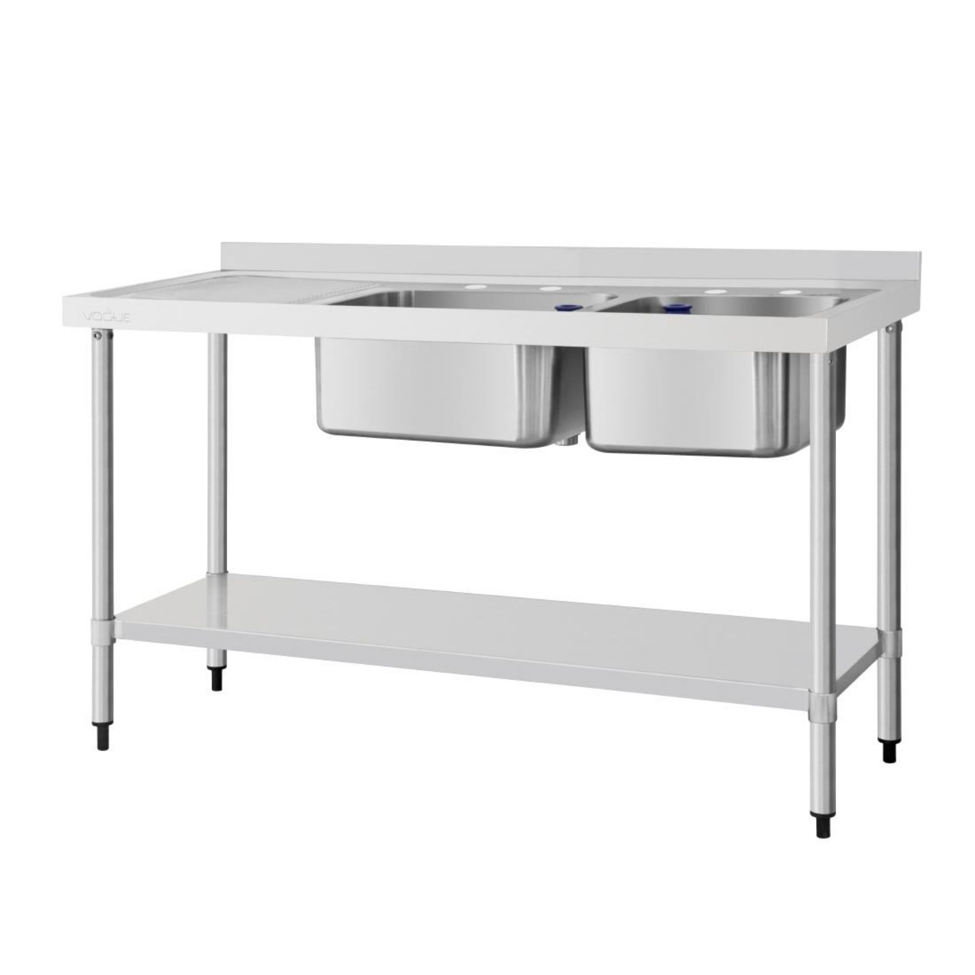 Picture of Vogue Double Sink Left Hand Drainer 1500mm - DY825