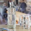 Picture of Olympia Geo Glass Water Bottle with Stopper 1Ltr (6 Pack) - DN816