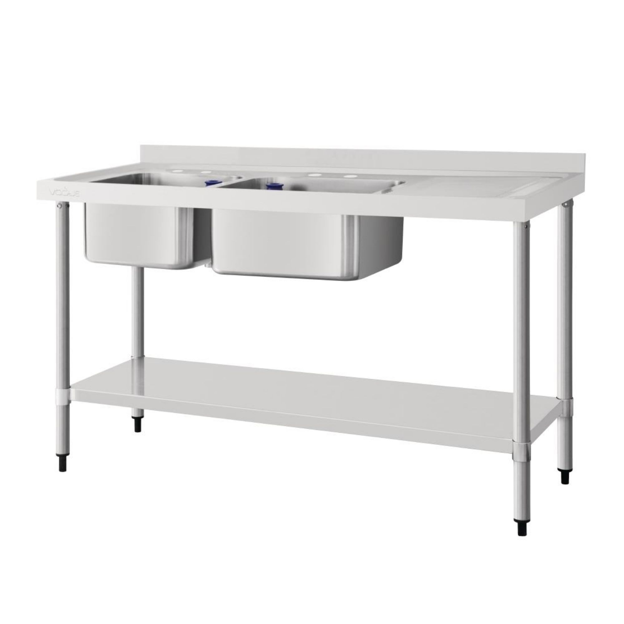 Picture of Vogue Double Sink Right Hand Drainer 1500mm - DY824