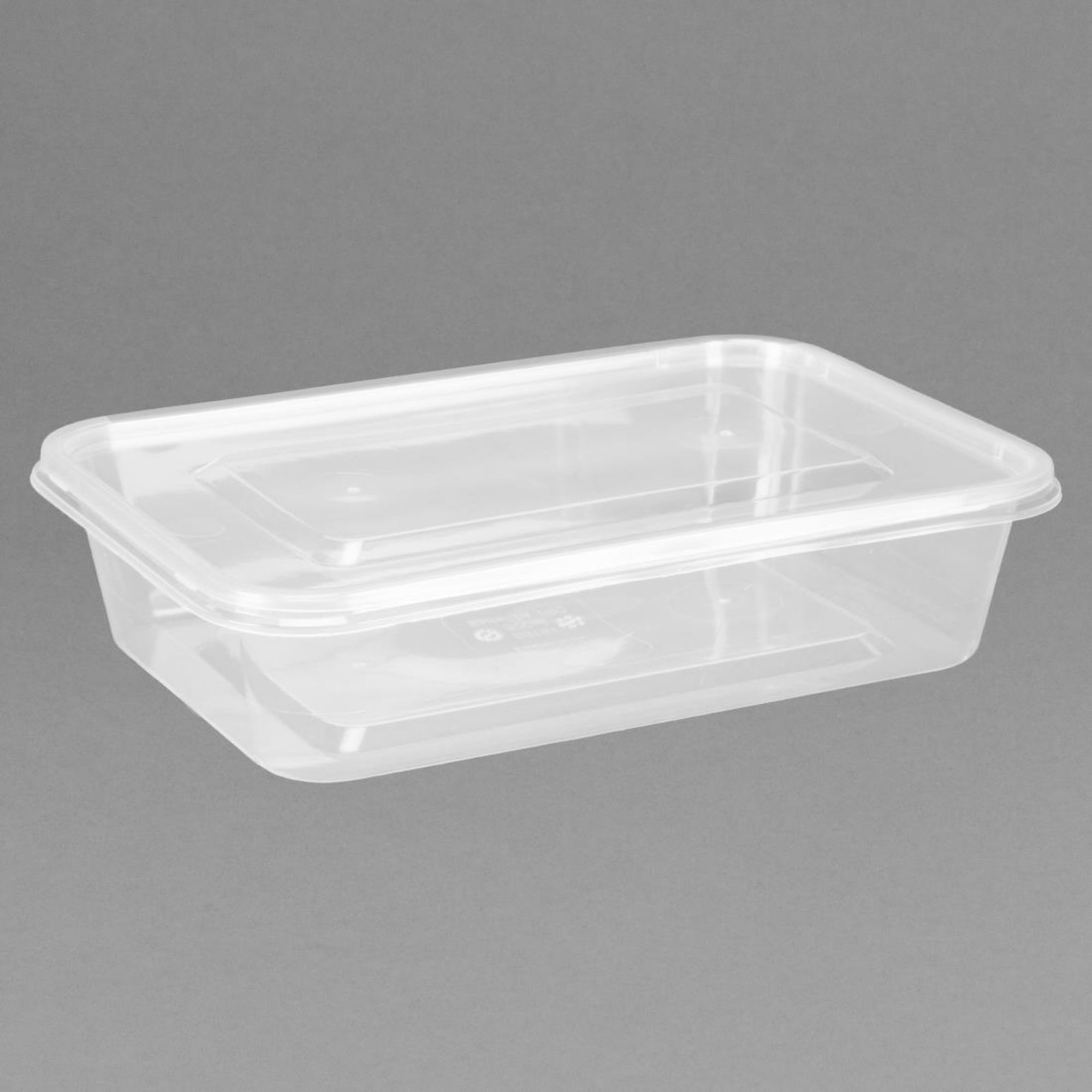 Picture of Fiesta Recyclable Plastic Microwavable Containers with Lid Small 500ml (250 Pack) - DM181