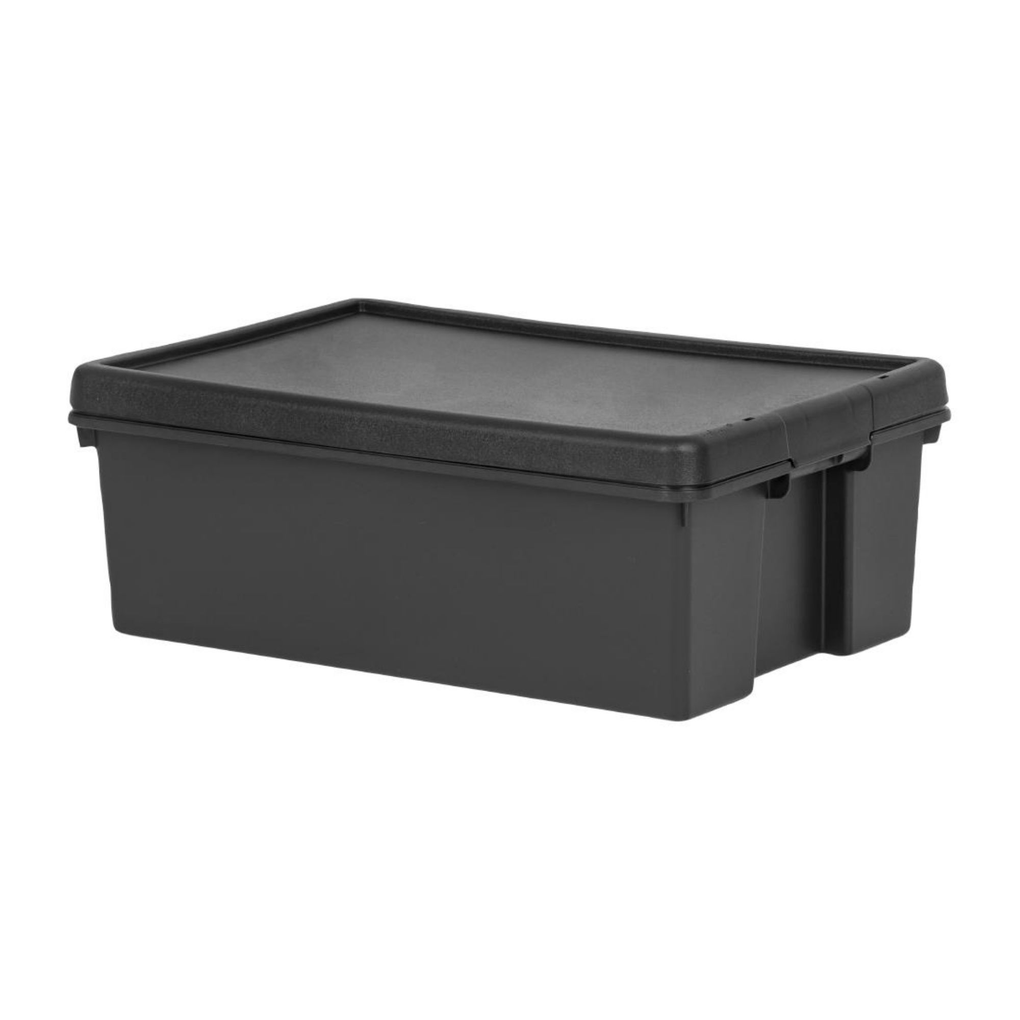 Picture of Wham Bam Recycled Storage Box & Lid Black 36Ltr - CX092
