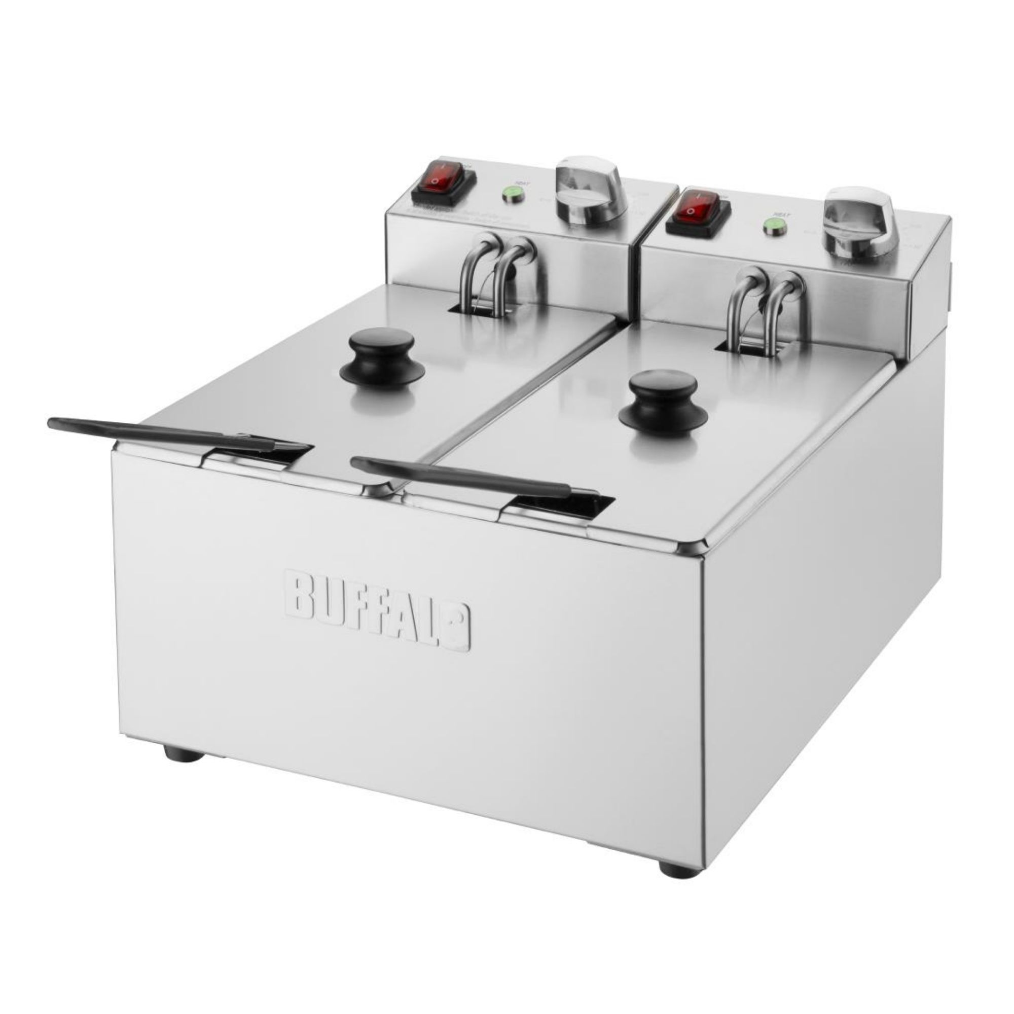 Picture of Buffalo Twin Tank Twin Basket 2x3Ltr Countertop Fryer 2x2kW - CU615