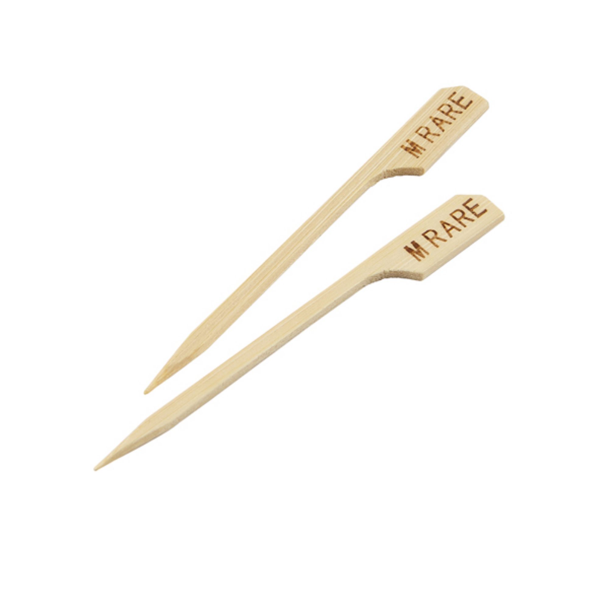 Picture of Bamboo Steak Markers 9cm/3.5" Medium Rare (100pcs) - BMBSM9-MR