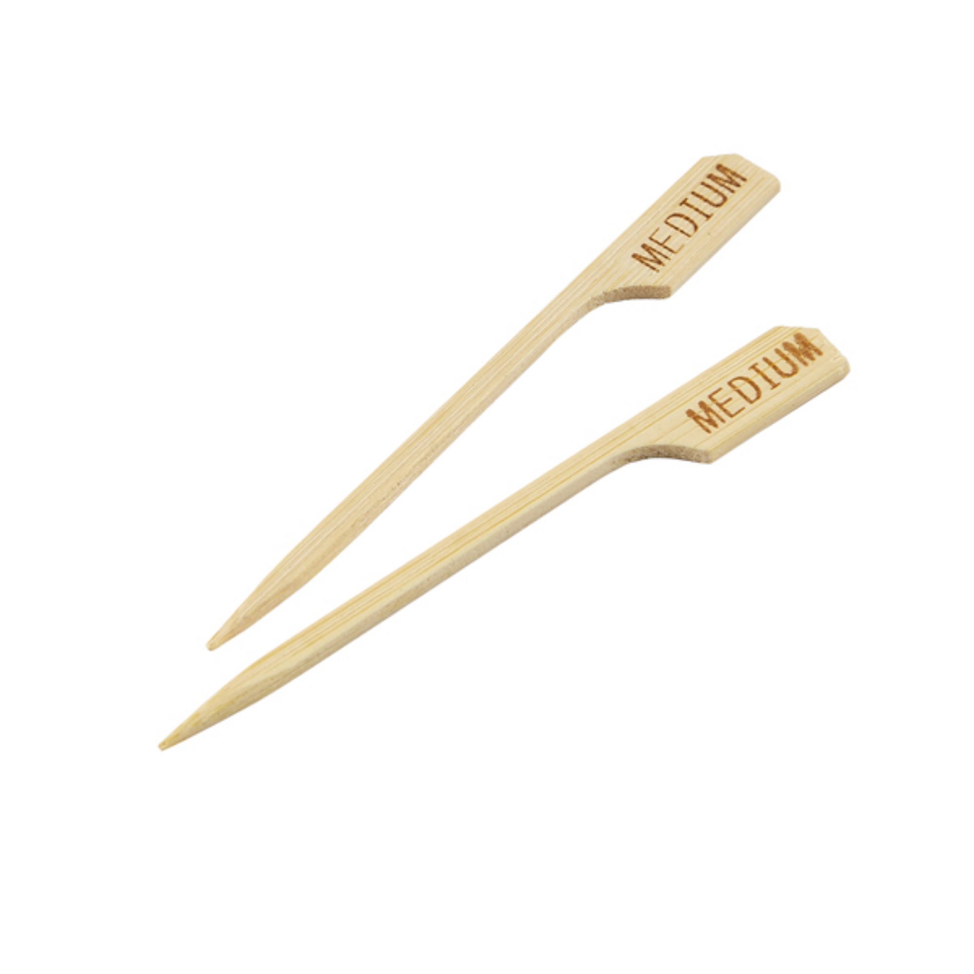 Picture of Bamboo Steak Markers 9cm/3.5" Medium (100pcs) - BMBSM9-M