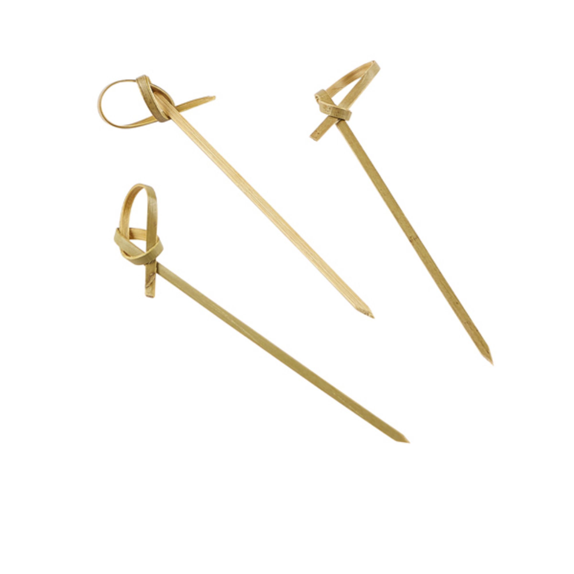 Picture of Bamboo Looped Skewers 9cm/3.5" (100pcs) - BMBLS9