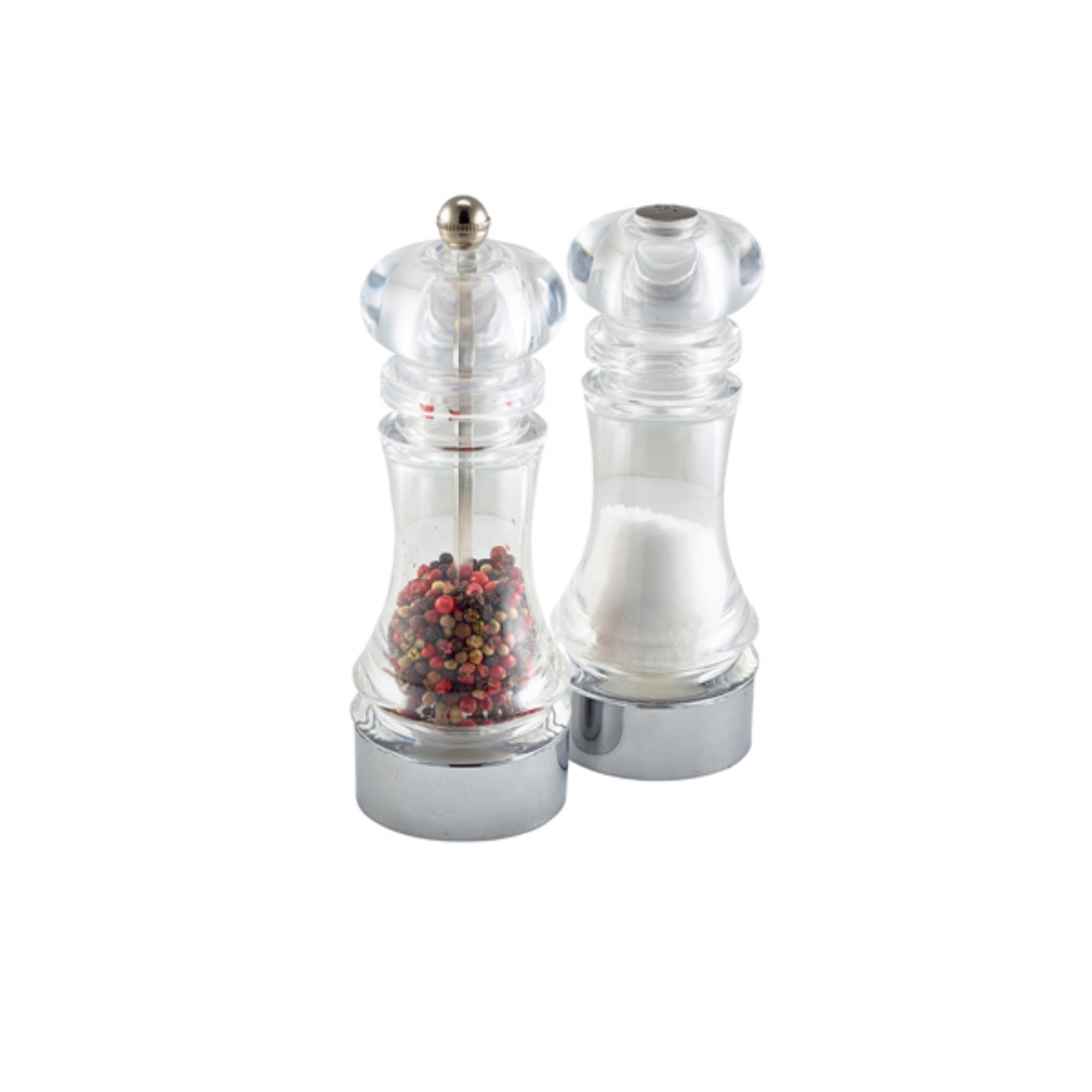 Picture of GenWare Clear Pepper Grinder & Salt Shaker Set - 9103