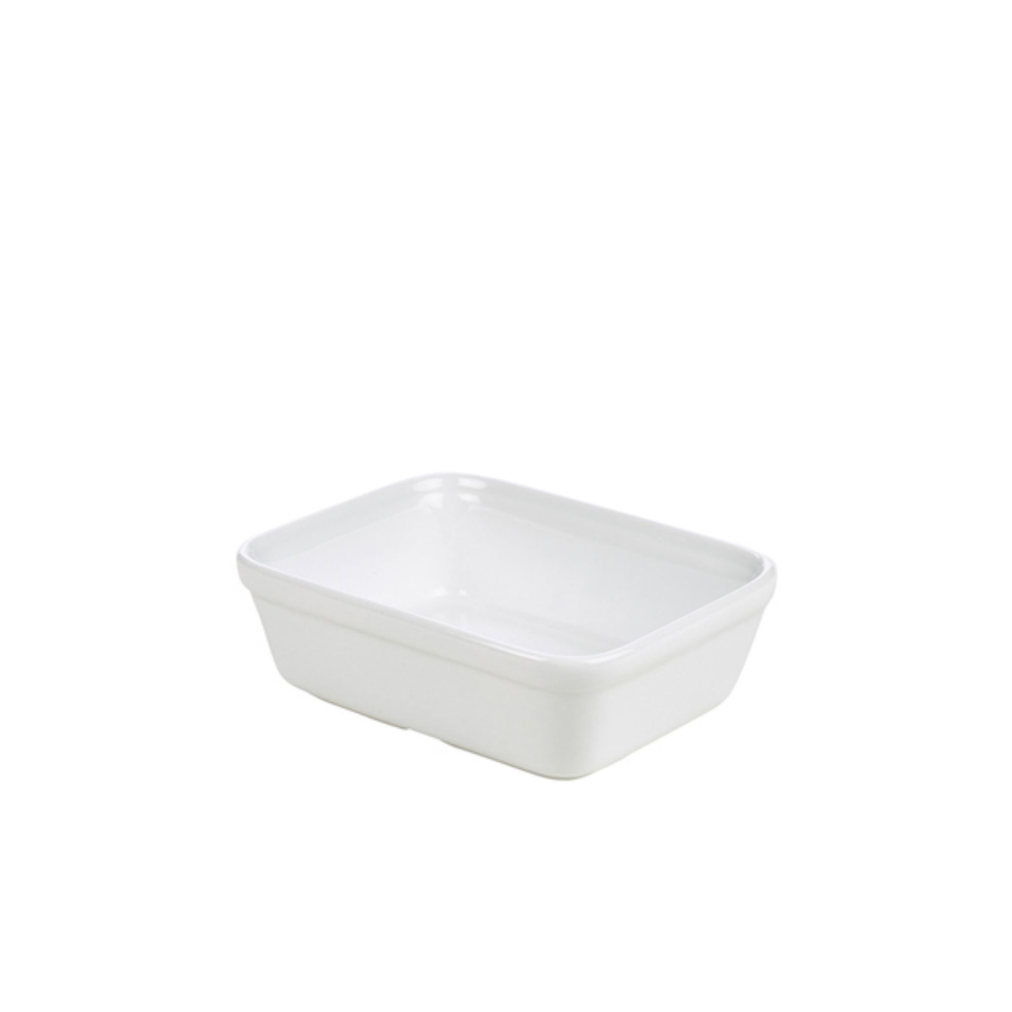 Picture of Genware Porcelain Rectangular Pie Dish 15.5x11.5cm/6 x 4.5" - 353215