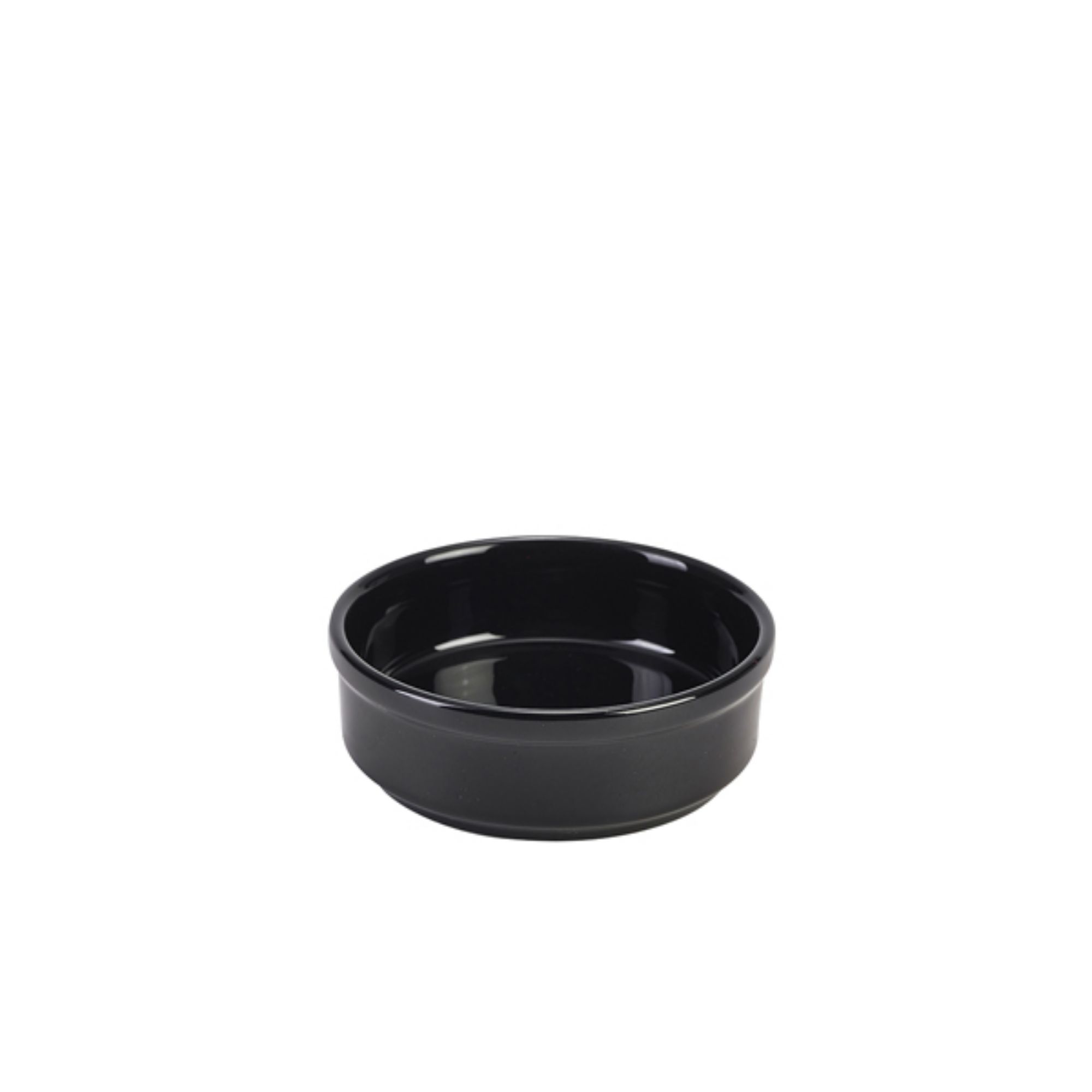 Picture of Genware Porcelain Black Round Dish 10cm/4" - 305611BK