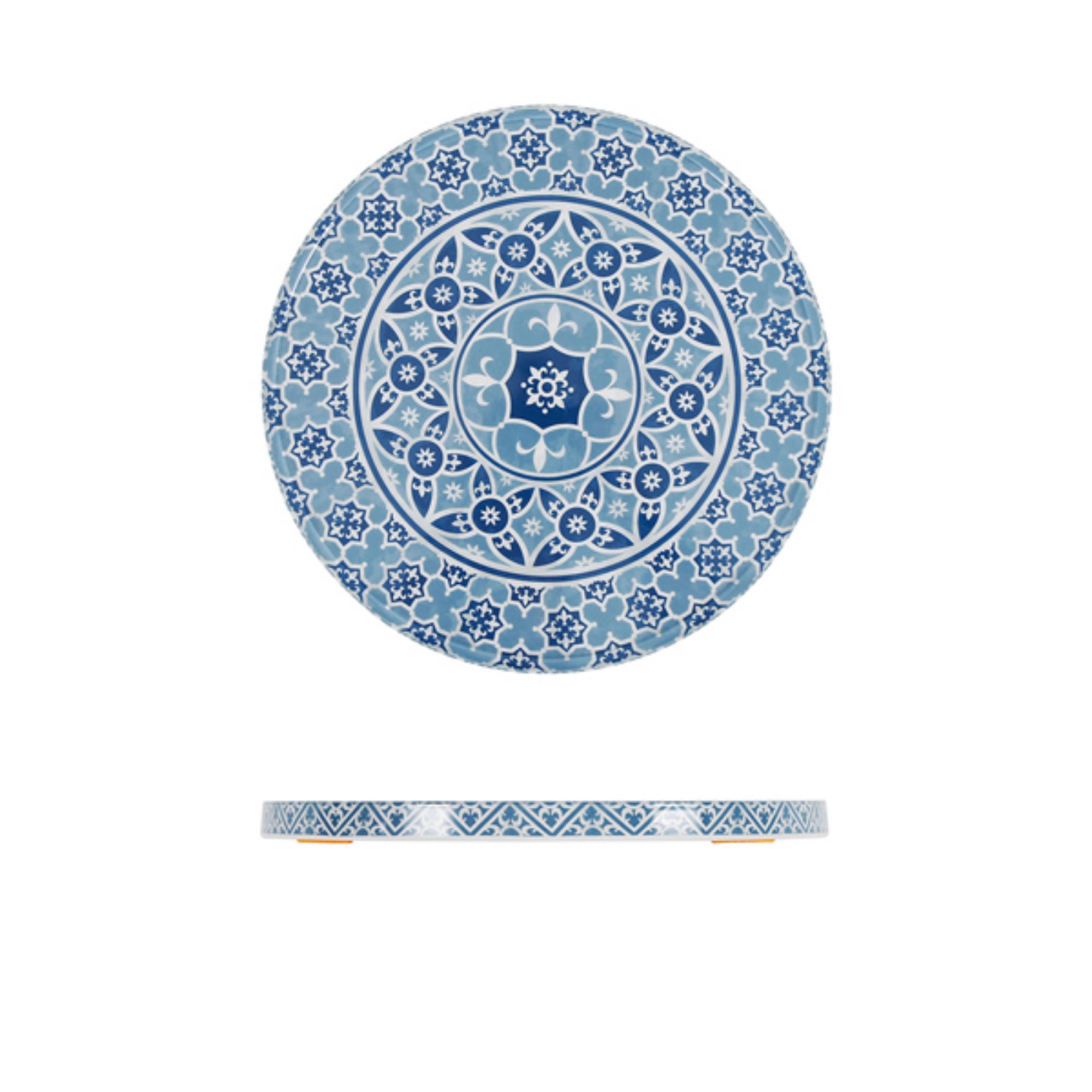 Picture of Blue Marrakesh Melamine Round Slab 28.5cm - MK281328