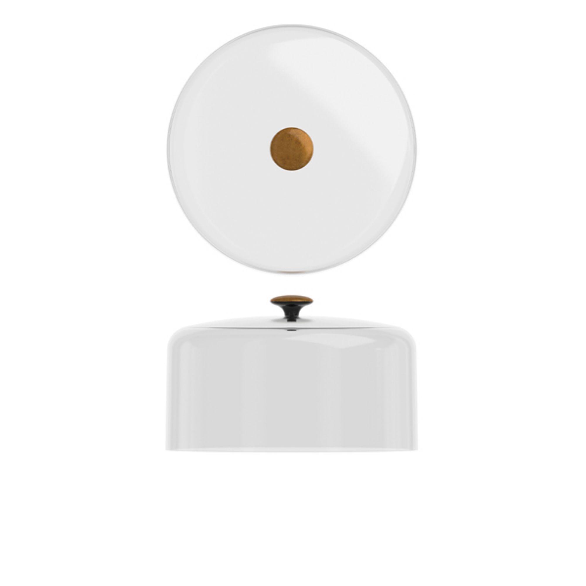 Picture of Clear PC Dome Lid With Copper Handle 26.5 x 16.2cm - LID260417