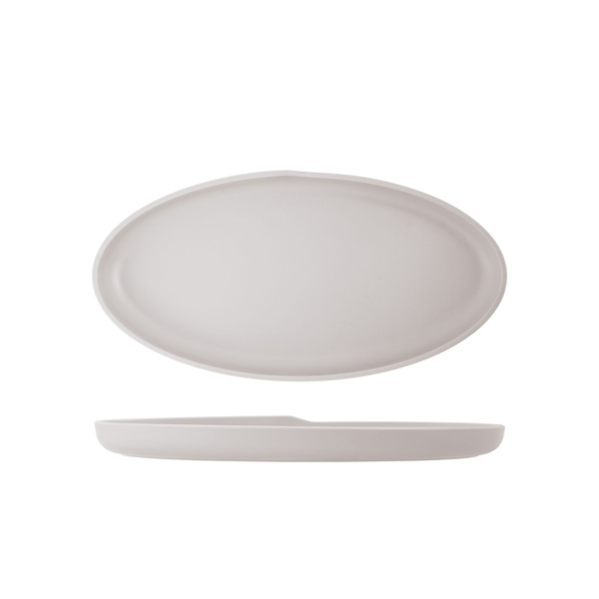 Picture of White Copenhagen Oval Melamine Dish 40 x 20cm - CP402545