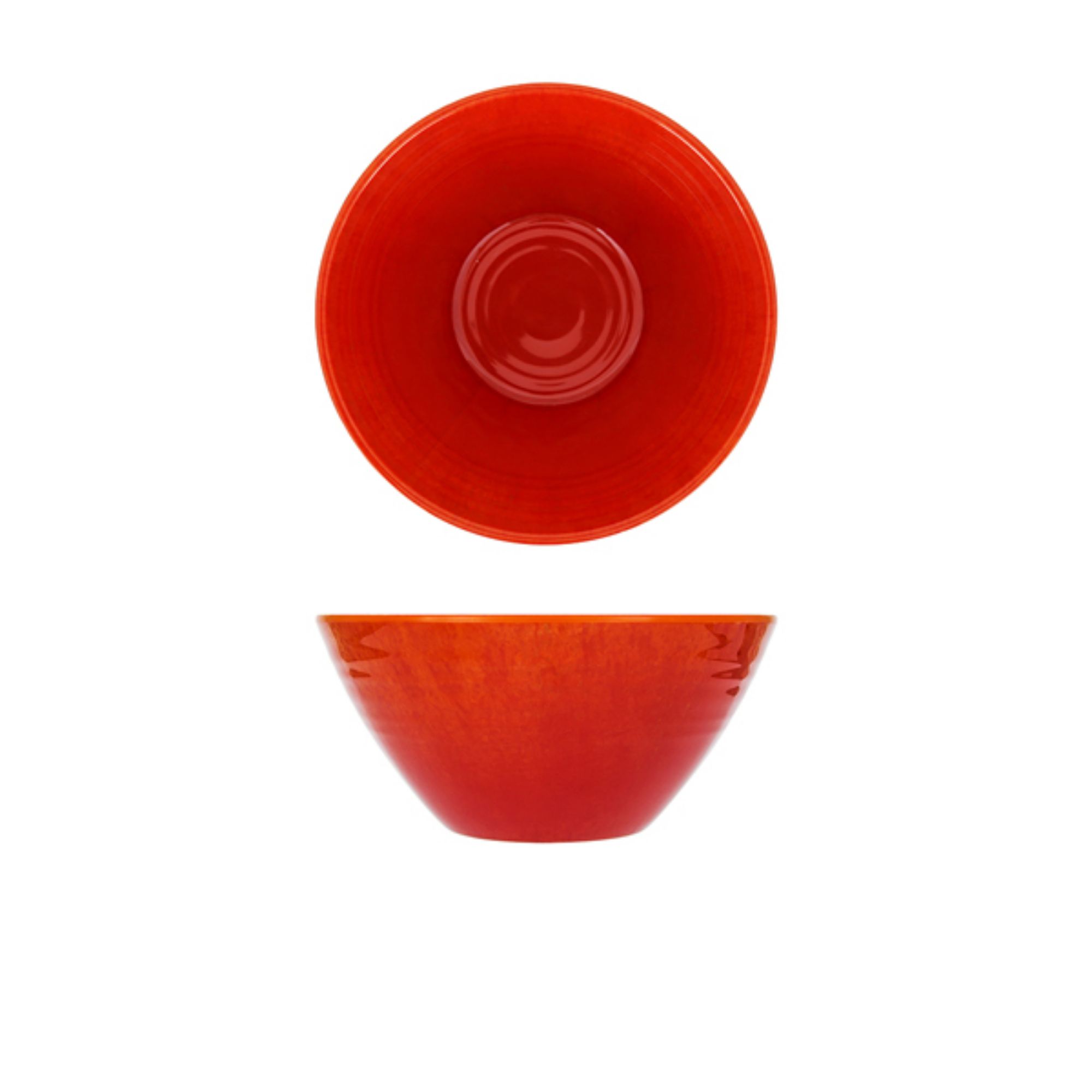 Picture of Orange Glazed Melamine Casablanca Bowl 20.5 x 9.5cm - CA200935