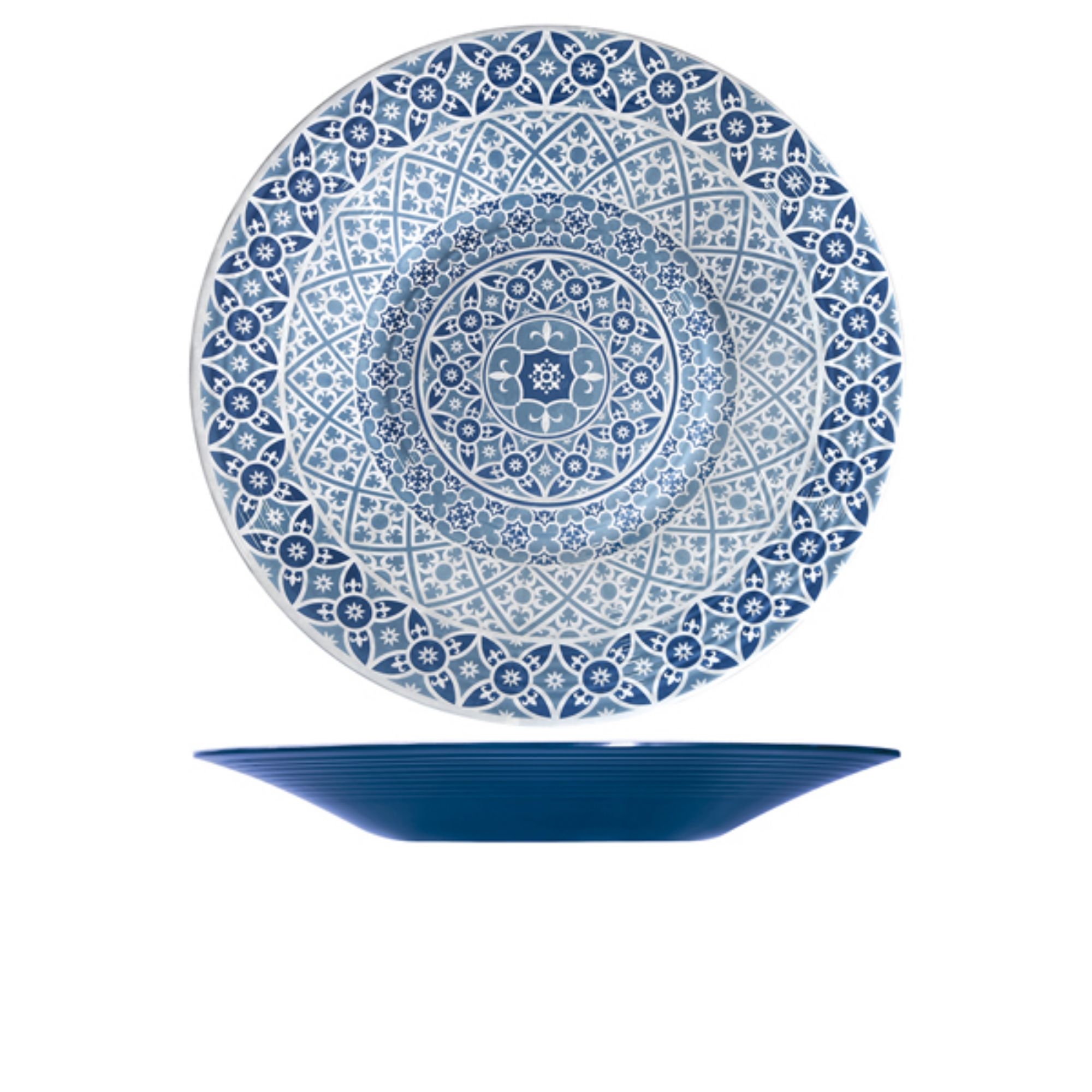 Picture of Blue Marrakesh Melamine Bowl 48 x 6cm - MK480928