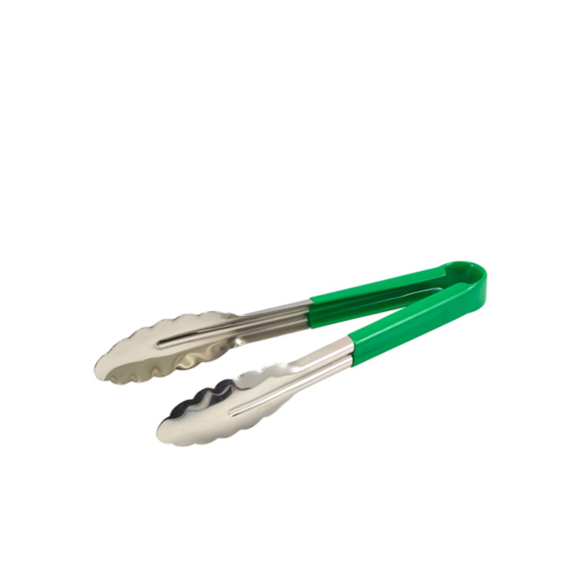 Picture of Genware Colour Coded S/St. Tong 23cm Green - CCT23G