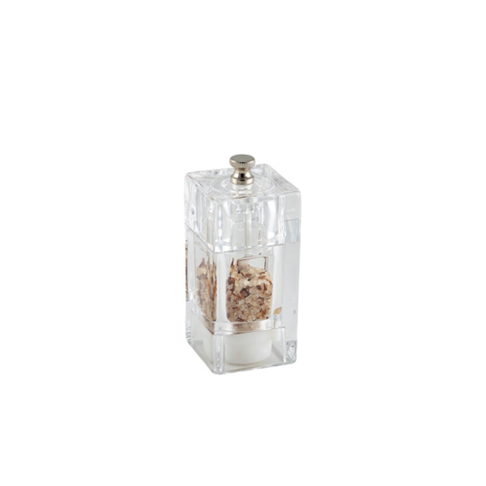 Picture of GenWare Clear Square Salt/Pepper Grinder 10cm - SPSQ10